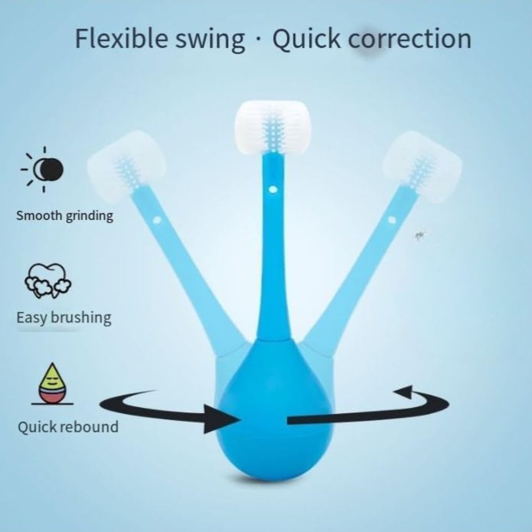 SmileBuds™ – Kids’ 3-Sided Cartoon Toothbrush